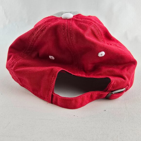 Ohio State Buckeyes Two Tone Hat Mens One Size Red Gray Adjustable Cap OSU Logo - Picture 6 of 9